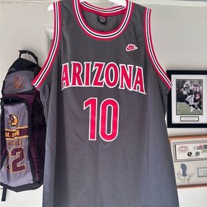 Bibby Nike Arizona Gray Jersey with Red Accents